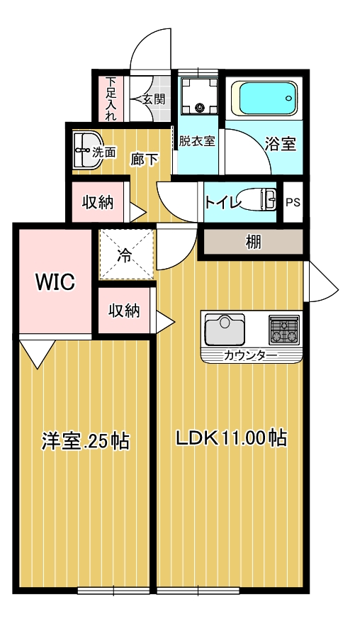 BLUE（ブルー）の間取り