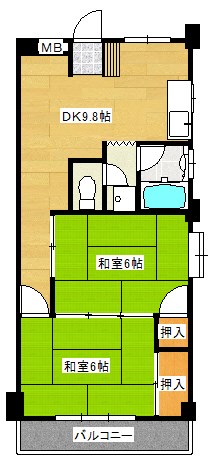 市川真間武田マンションの間取り