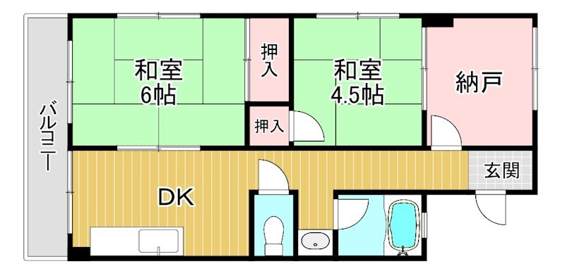 メゾン近江富士の間取り