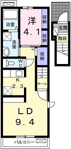 アルダン　Ａの間取り