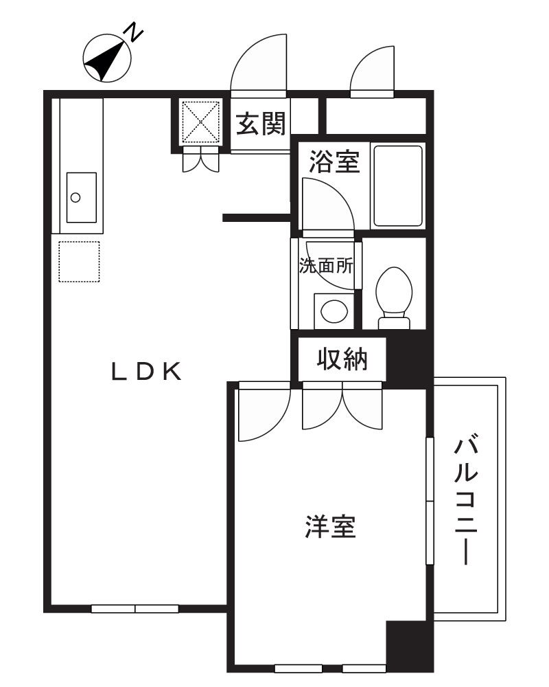 梶ヶ谷レジデンスの間取り