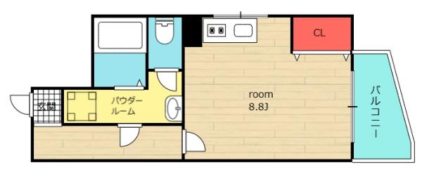 堀江ハイツの間取り