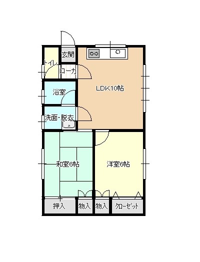 岩渕アパートの間取り