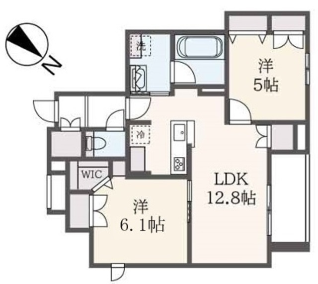 武蔵野市関前のマンションの間取り