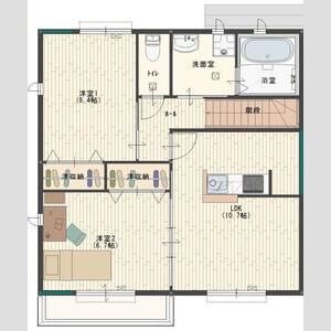 姫路市余部区下余部のアパートの間取り