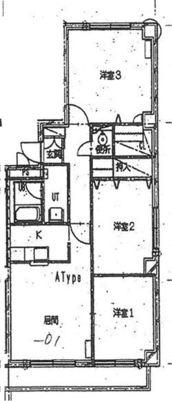 【札幌市中央区南十九条西のアパートの間取り】