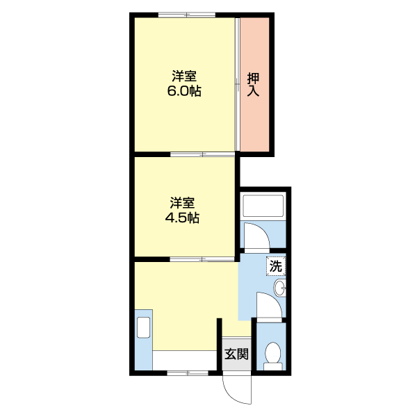 岩尾マンションの間取り