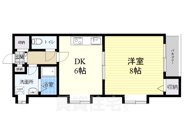 ヘーベルメゾンリゾ伏原の間取り