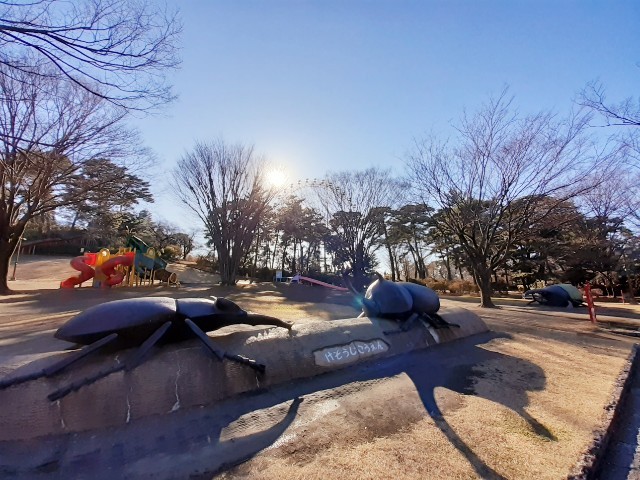 【前橋市荒口町のアパートの公園】