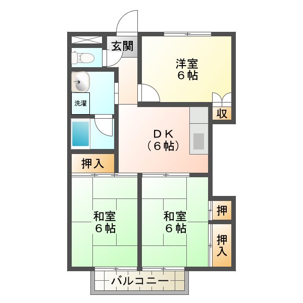 メゾン川端の間取り