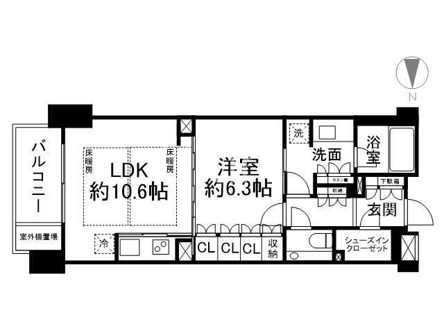 ザ・パークハウス京都河原町の間取り