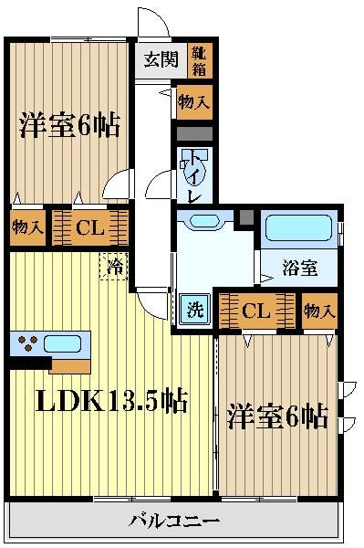 コートソレイユの間取り