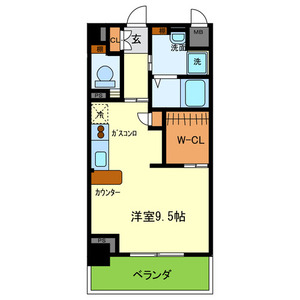 【高槻市大手町のマンションの間取り】