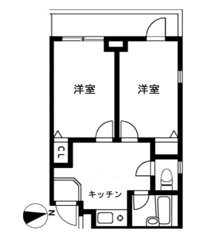 横浜市港北区大曽根台のマンションの間取り