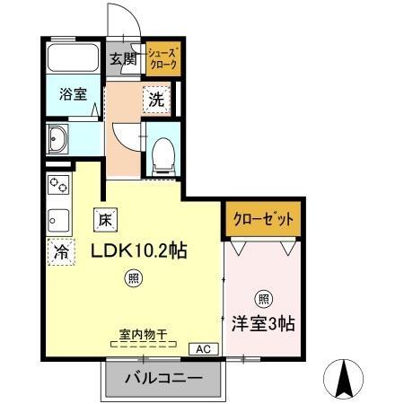 セジュール杉山Ｃ棟の間取り