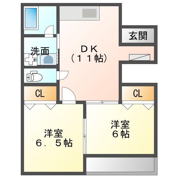 チェリーヒルズ　A棟の間取り