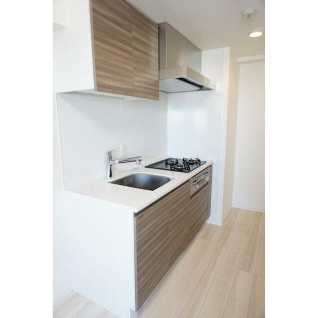 キッチン　３口ガスコンログリル付システムキッチン