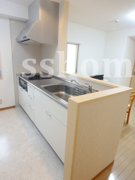 キッチン　引き出し式収納のシステムキッチン