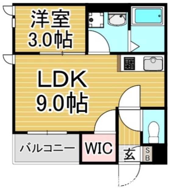 西鉄天神大牟田線 雑餉隈駅 徒歩4分 3階建 築6年の間取り写真