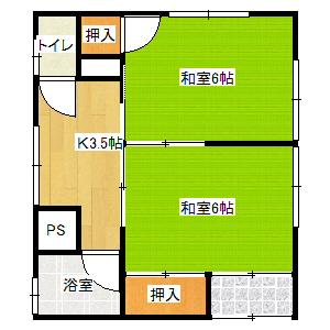 野際荘の間取り