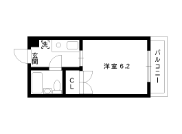 神戸市東灘区本山中町のマンションの間取り