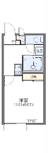 レオパレスルミナス　ＵＳの間取り