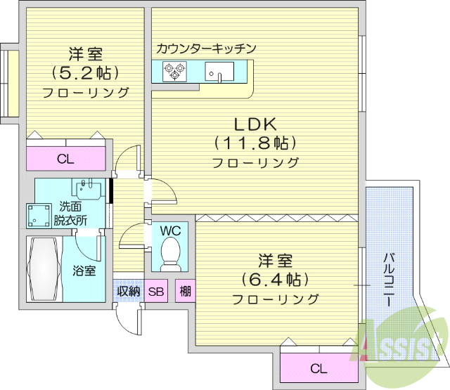 ブリックス清水沼の間取り