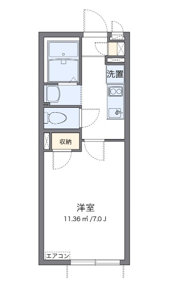 東京都新宿区西落合３（アパート）の賃貸物件の間取り