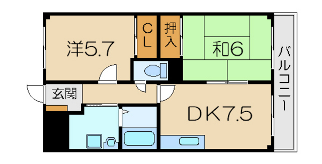 御園ハイツIの間取り