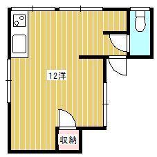 名古屋荘アパートの間取り