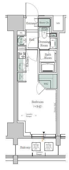 ONE ROOF RESIDENCE TAMACHIの間取り