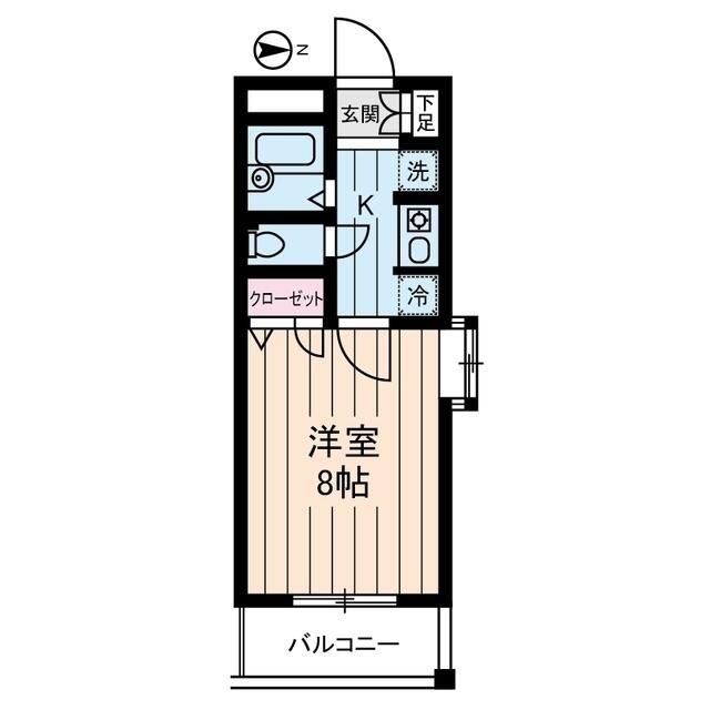 東京都杉並区上高井戸２（マンション）の賃貸物件の間取り