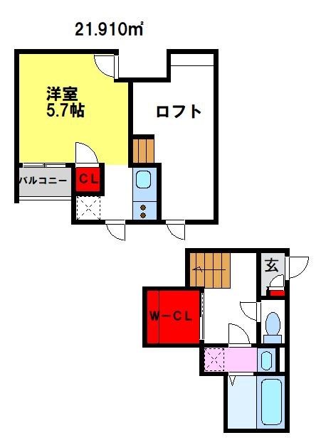 CB鳥栖ラポールの間取り