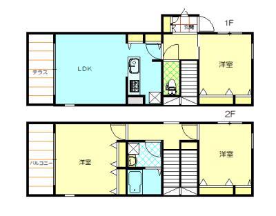 山王ガーデンヴィラメゾネットの間取り