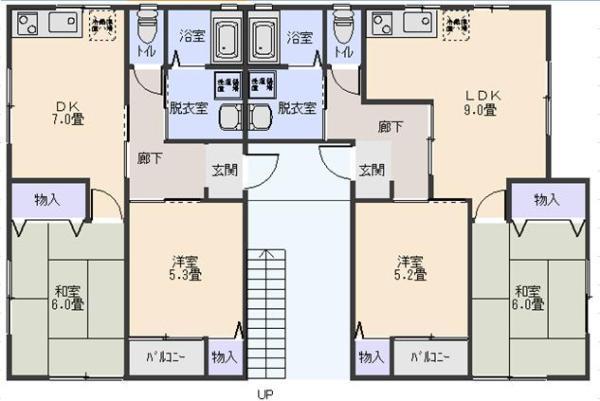 ハイツラニカイ［家屋番号：71の間取り