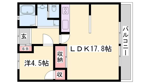 【サンシティ小坂の間取り】