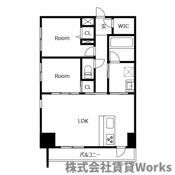 K-クレスト西新町の間取り