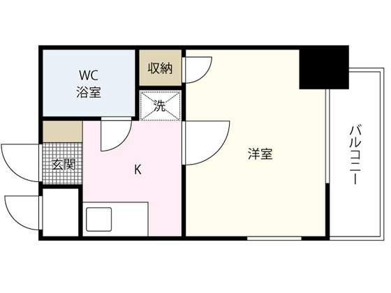 広島市南区比治山町のマンションの間取り