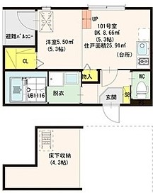 【NAZCAハイツの間取り】