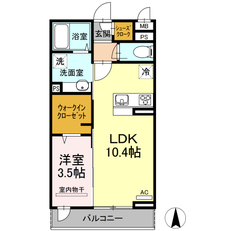 イーストナインの間取り