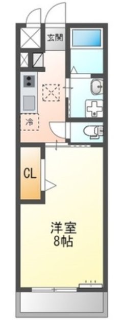 姫路市大津区北天満町のアパートの間取り