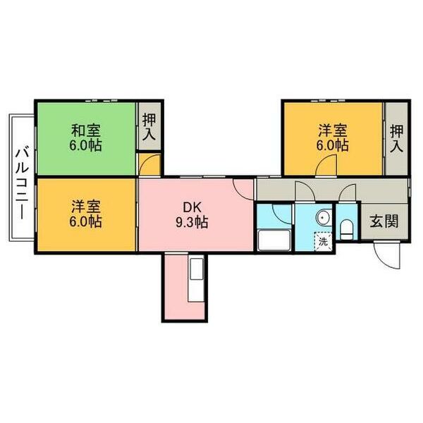 ラ・ベイ柏原の間取り