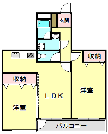 【フレア武庫之荘の間取り】