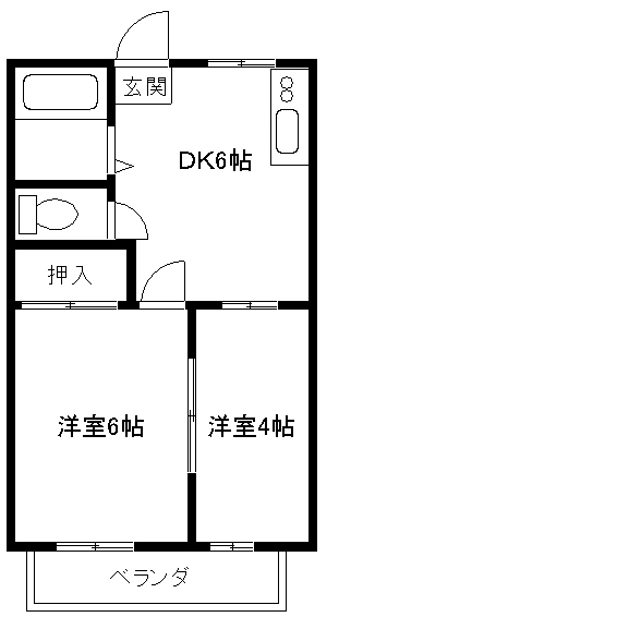 やまだコーポの間取り