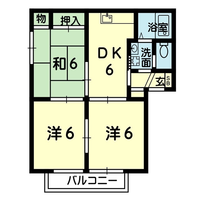 ガーデンパレス大津２の間取り