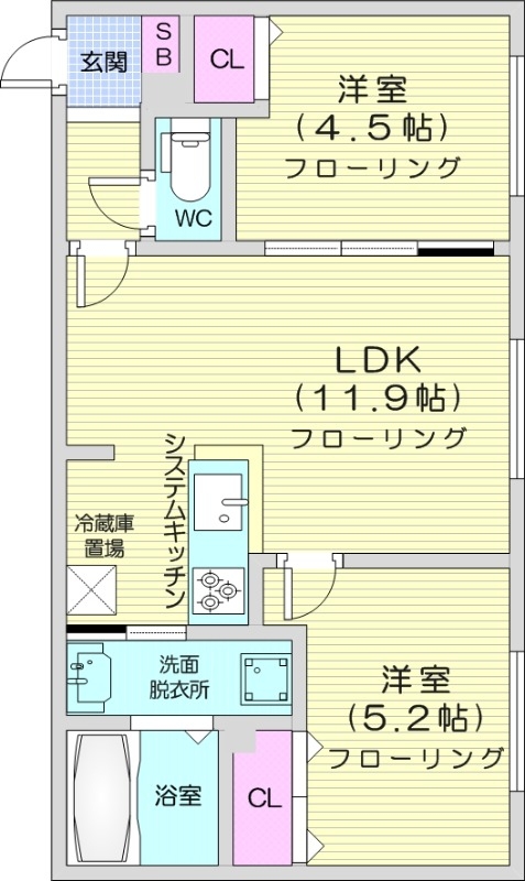 FUTABASQUAREN21の間取り