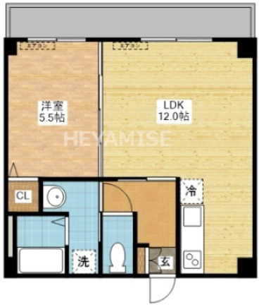 長崎市本河内のマンションの間取り