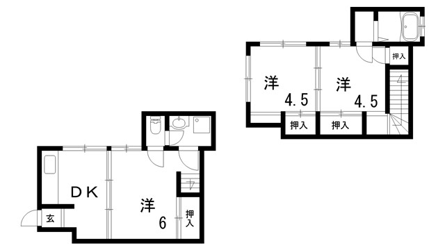 日暮荘の間取り