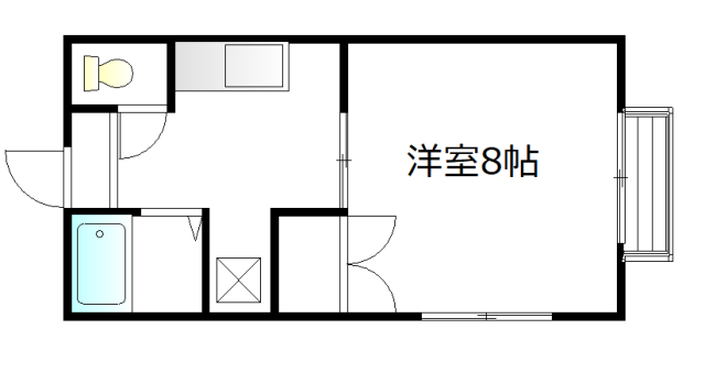 七塚ハイツBの間取り