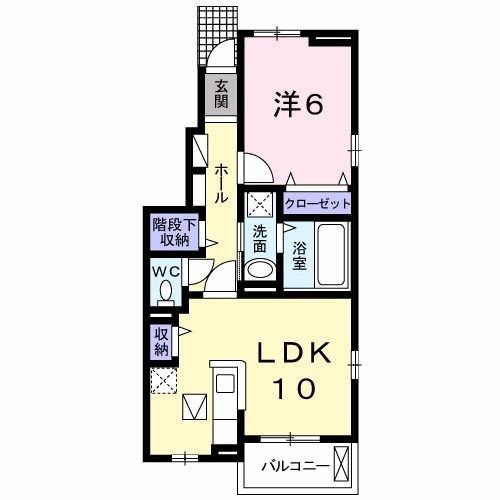八王子市楢原町のアパートの間取り